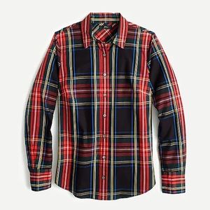 *Brand New* JCrew Perfect Shirt Slim Black Tartan